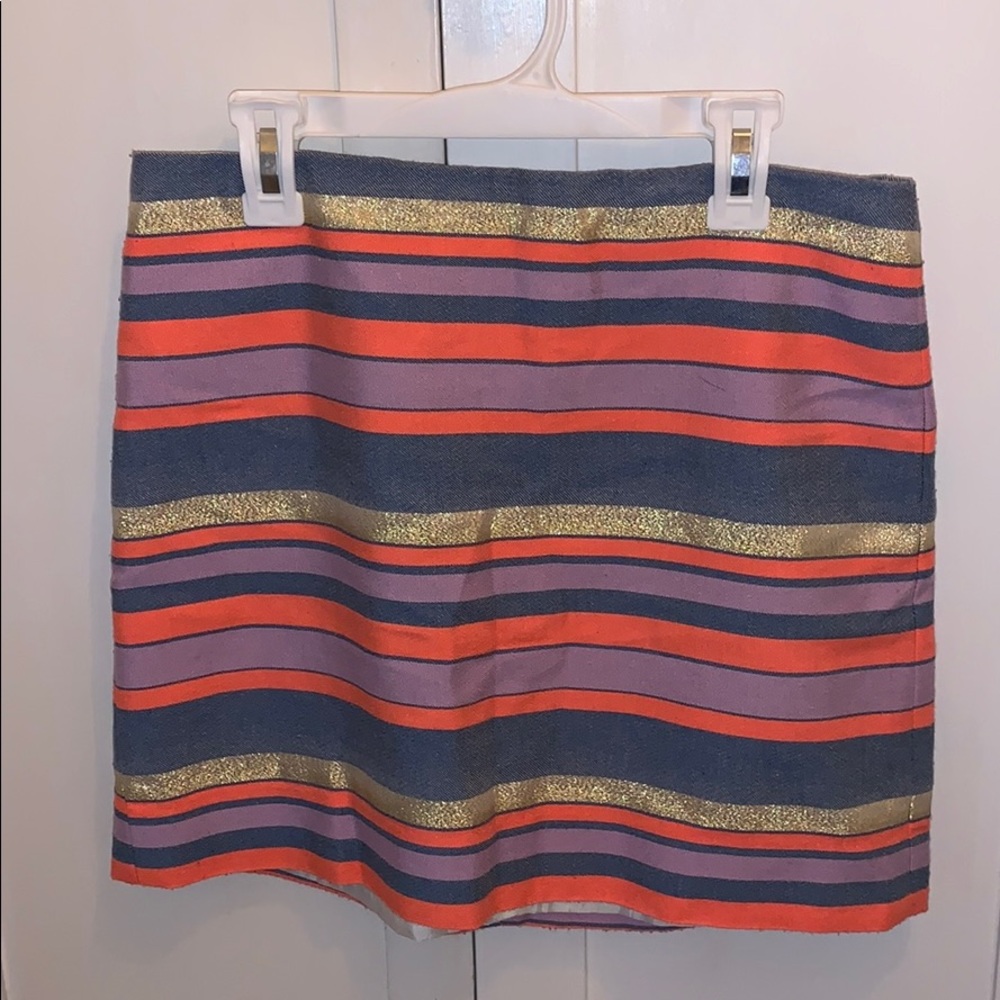 Striped J. Crew skirt